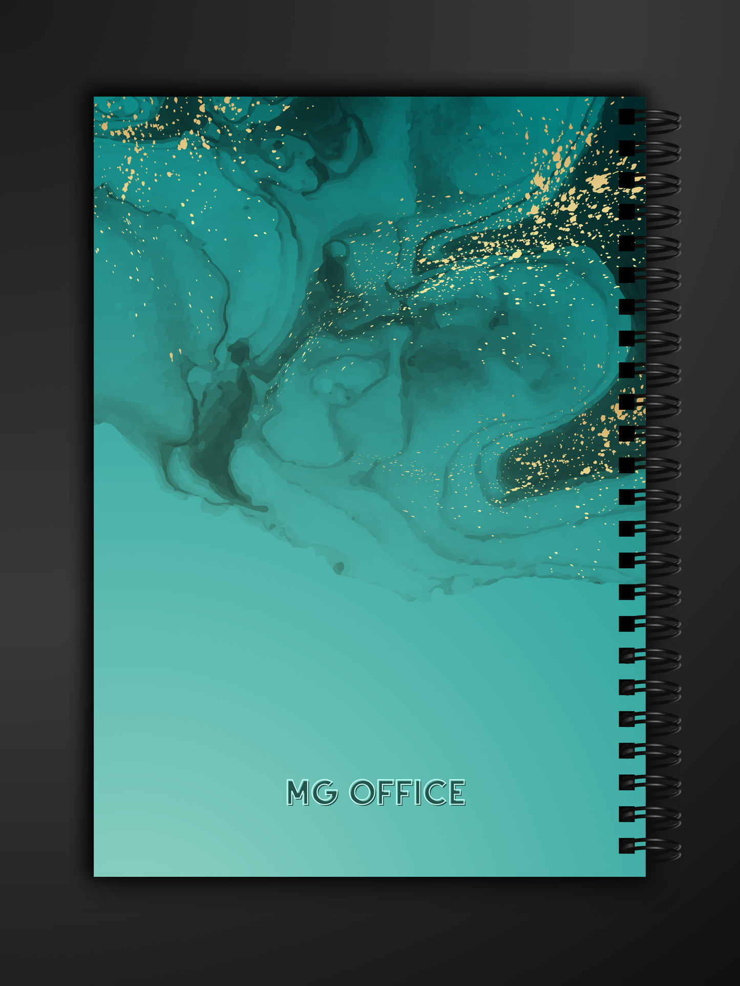 Caiet - MG Office - Emerald Marble