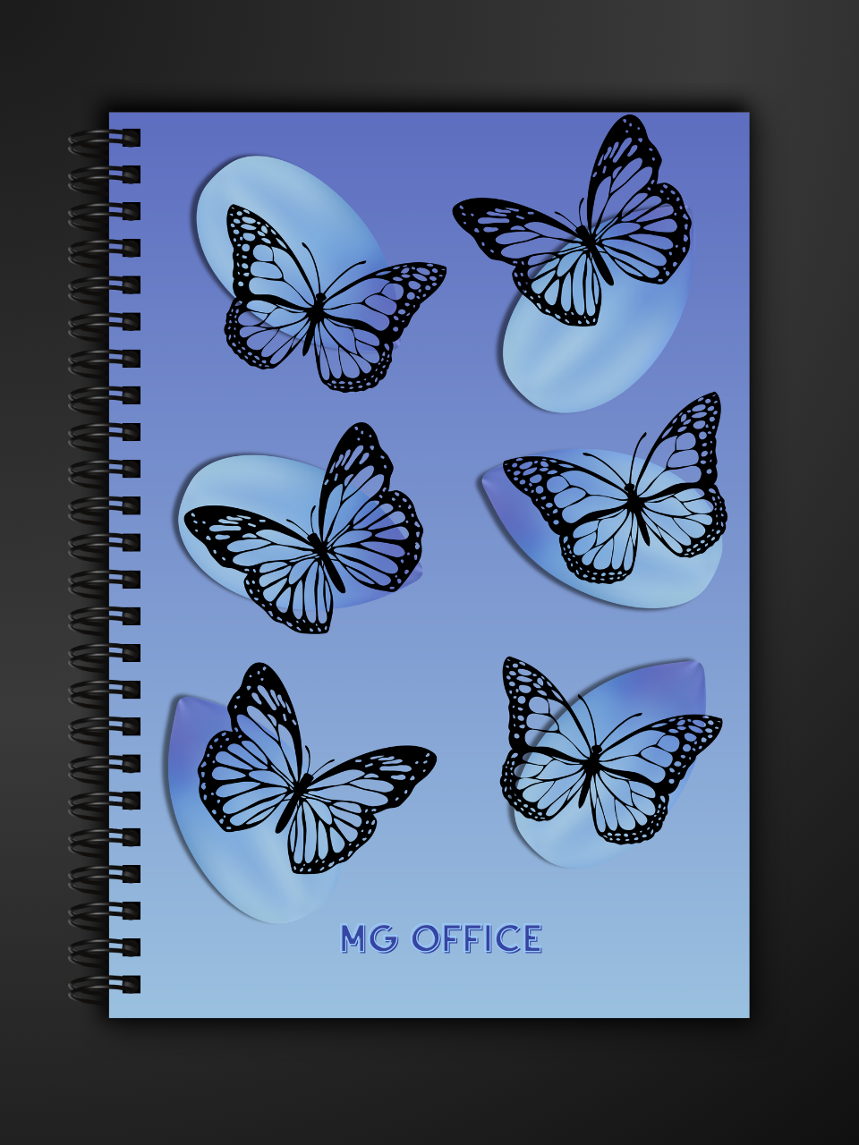 Caiet fluturi premium office, A4 sau A5, cu hârtie groasă 80g/mp, perfect pentru notite de scoala, birou si planificare zilnica. notebook facultate, cursuri, agenda premium