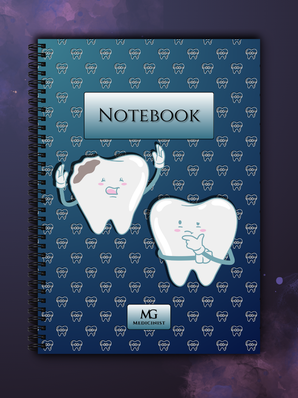 Caiet medicina dentara cu dinti, caiet admitere medicina examen rezidentiat agenda medicala doctor student UMF caiet de practica dentist stomatologie