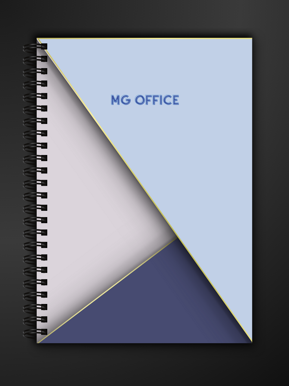 Caiet A5 - MG Office - Gentil Bleu