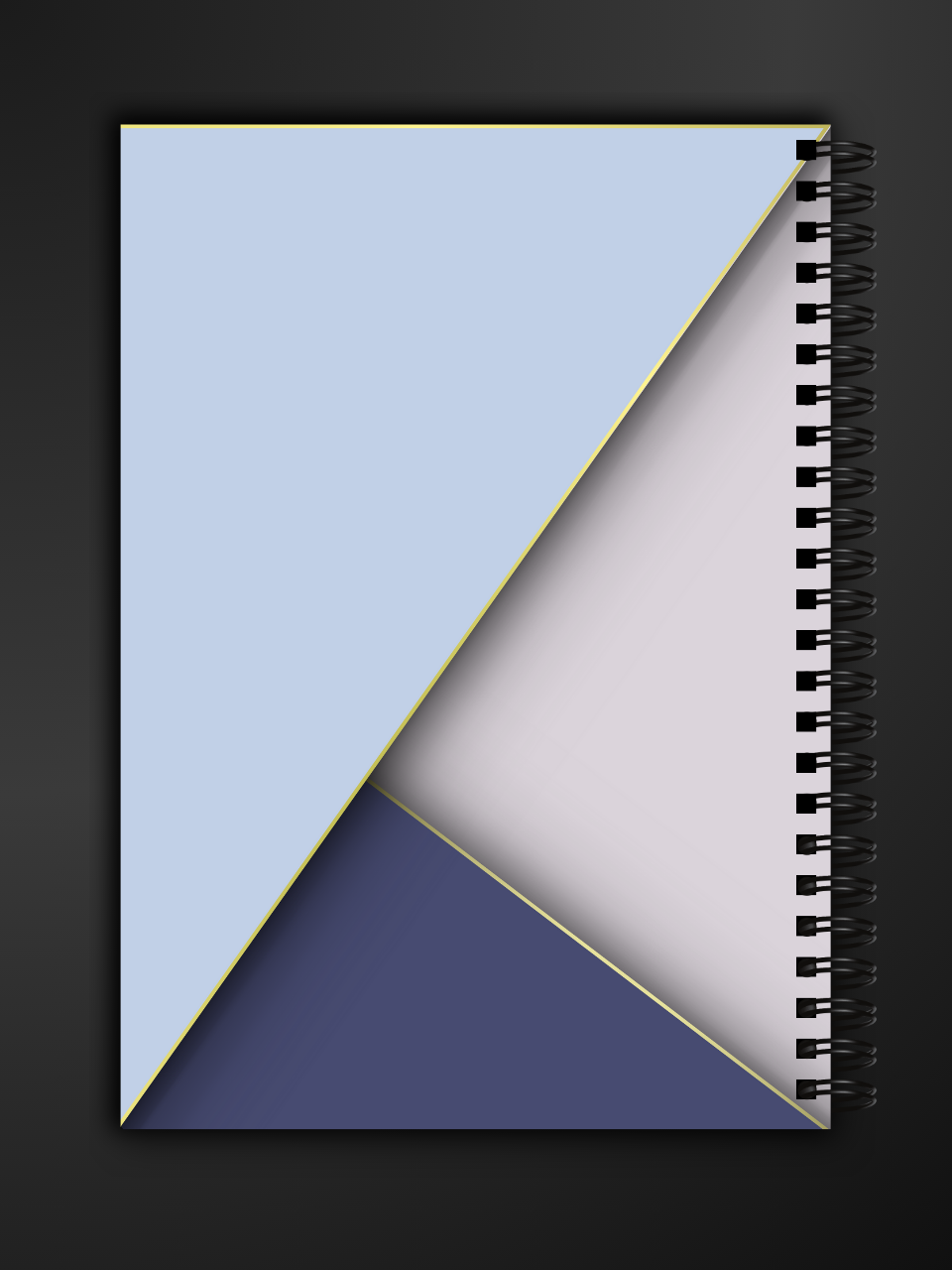 Caiet A5 - MG Office - Gentil Bleu