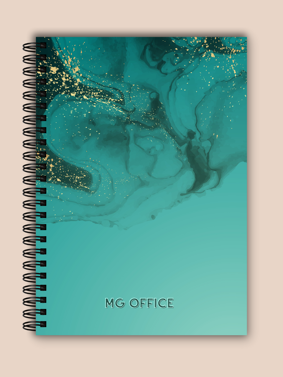 Caiet - MG Office - Emerald Marble