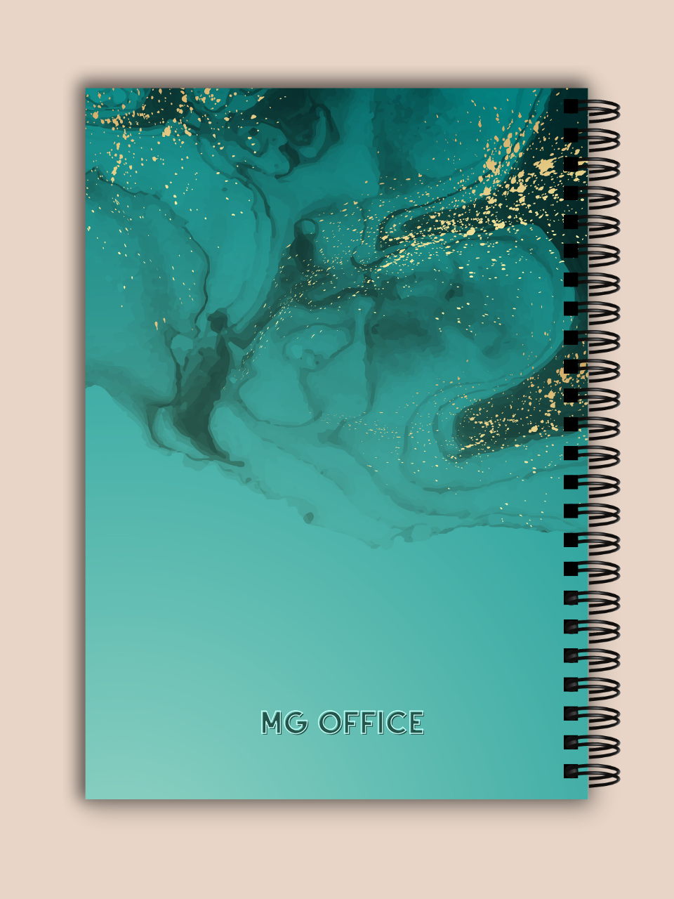 Caiet - MG Office - Emerald Marble