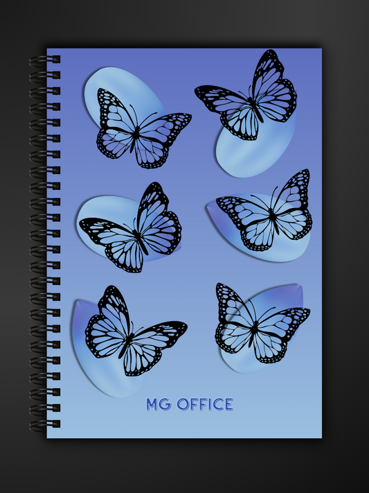 Caiet fluturi premium office, A4 sau A5, cu hârtie groasă 80g/mp, perfect pentru notite de scoala, birou si planificare zilnica. notebook facultate, cursuri, agenda premium