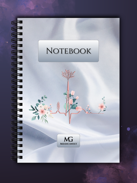 Caiet A5 - Ritm EKG Floral