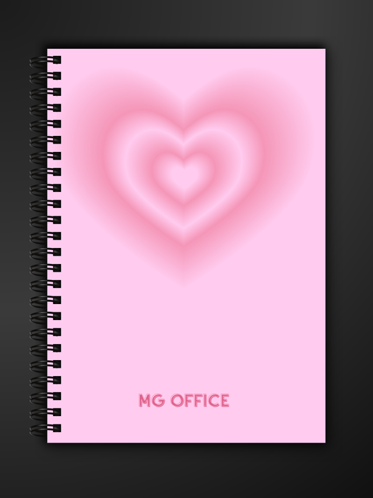 Caiet inima premium office, A4 sau A5, cu hârtie groasă 80g/mp, perfect pentru notite de scoala, birou si planificare zilnica. notebook facultate, cursuri, agenda premium