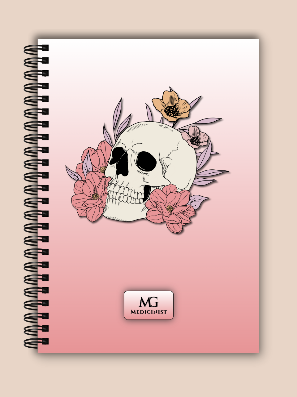 Caiet - Skull & Blossoms