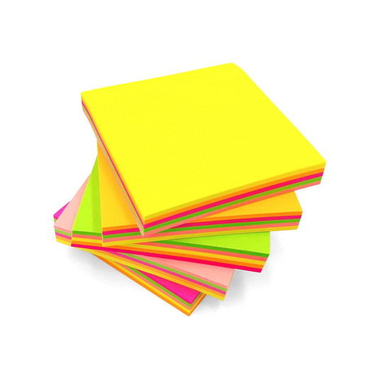 Notițe Adezive - 76x76 mm - 100 foi/bucată - Multicolor - Sticky Notes - Post-it